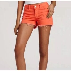 J Brand Tangerine Cut Off Shorts Womens Size 31 Raw Hem Denim